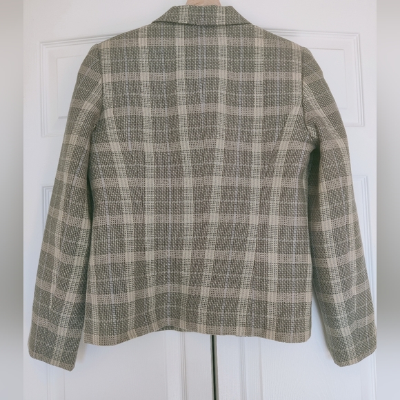 NWOT Patterned Wool Blazer - Picture 5 of 13